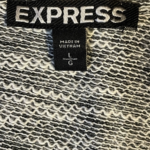 Express Gray Open-Front Cardigan - Picture 2 of 6